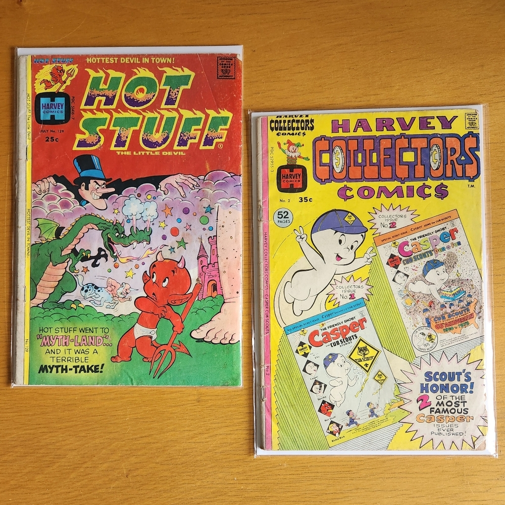 Hot Stuff the Little Devil #129, Harvey's Collectors Comics #2 - 70s Comic Books